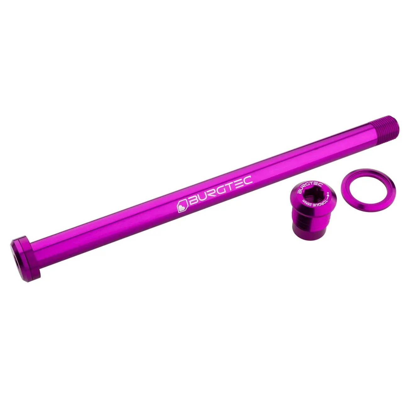Burgtec Rear Axle - 180mm x 12mm 1.00mm Pitch - Purple Rain