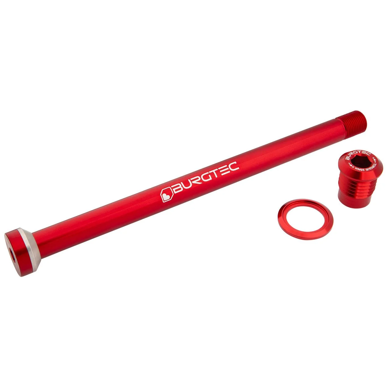 Burgtec Rear Axle - Amflow 174mm - Race Red