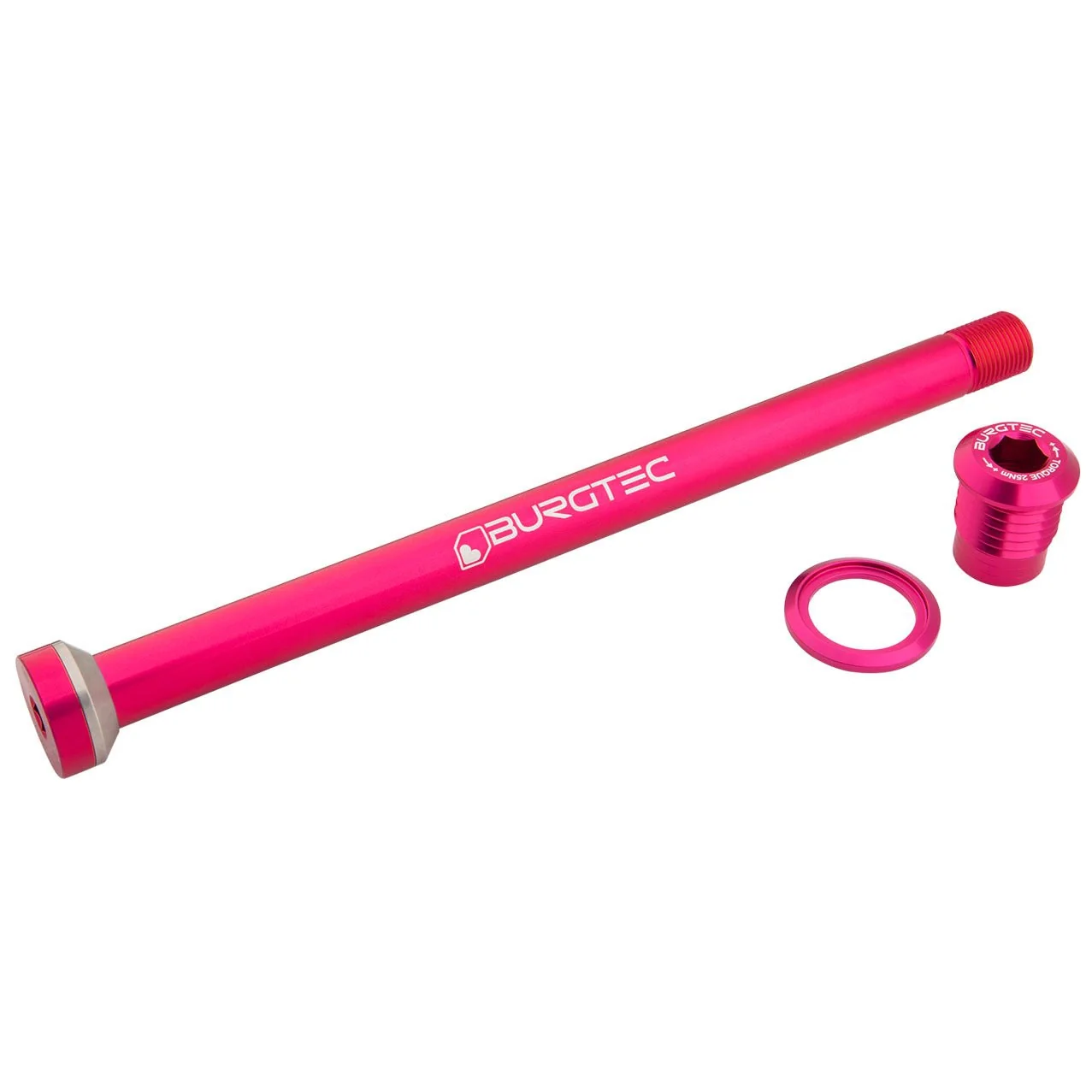 Burgtec Rear Axle - Amflow 174mm - Toxic Barbie Pink