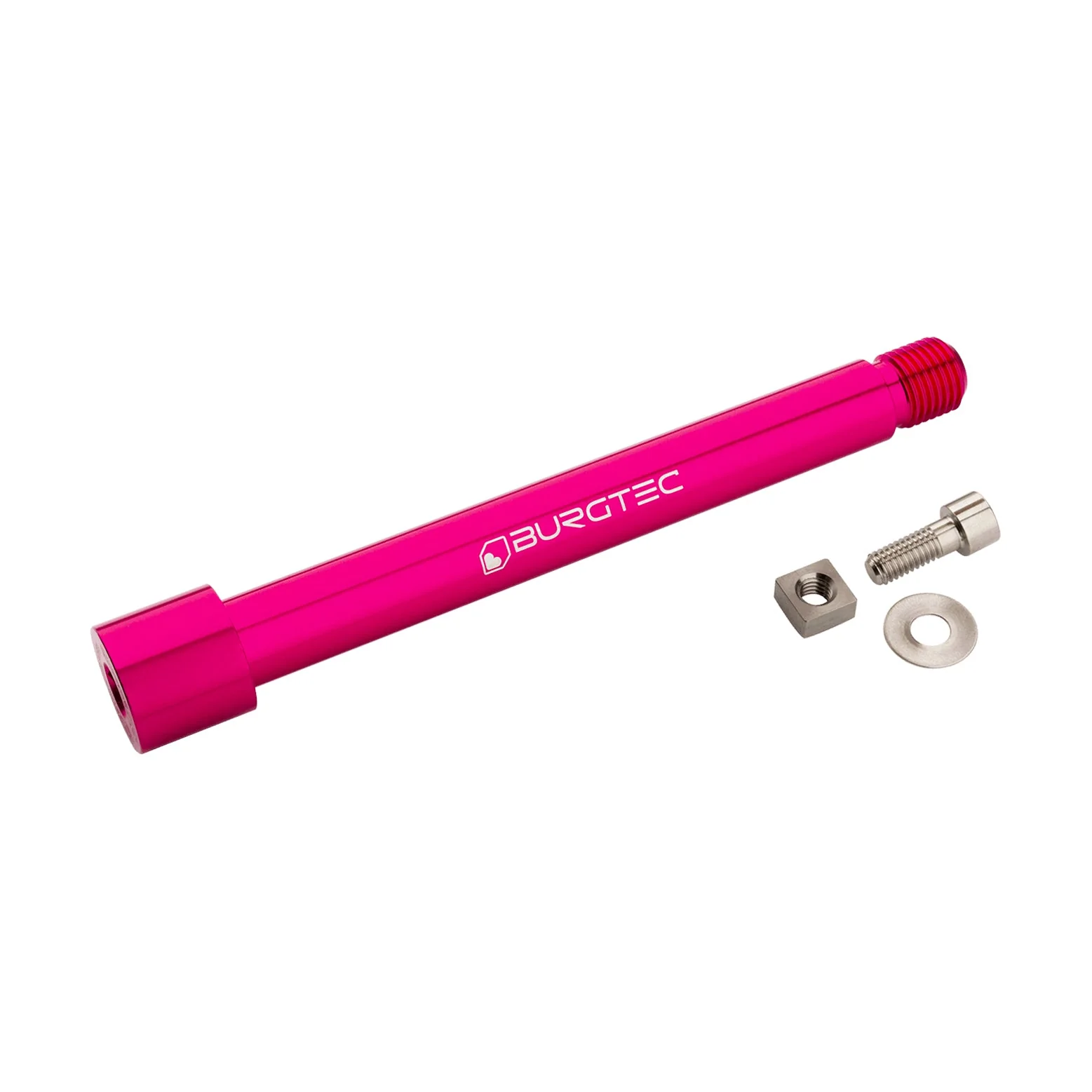 Burgtec Fox 36/38 Axle - 15x110mm - Toxic Barbie Pink