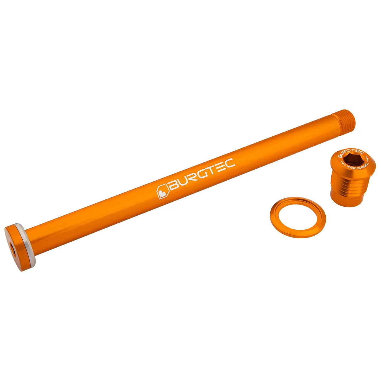 Burgtec Giant 183.5mm Rear Axle - Iron Bro Orange