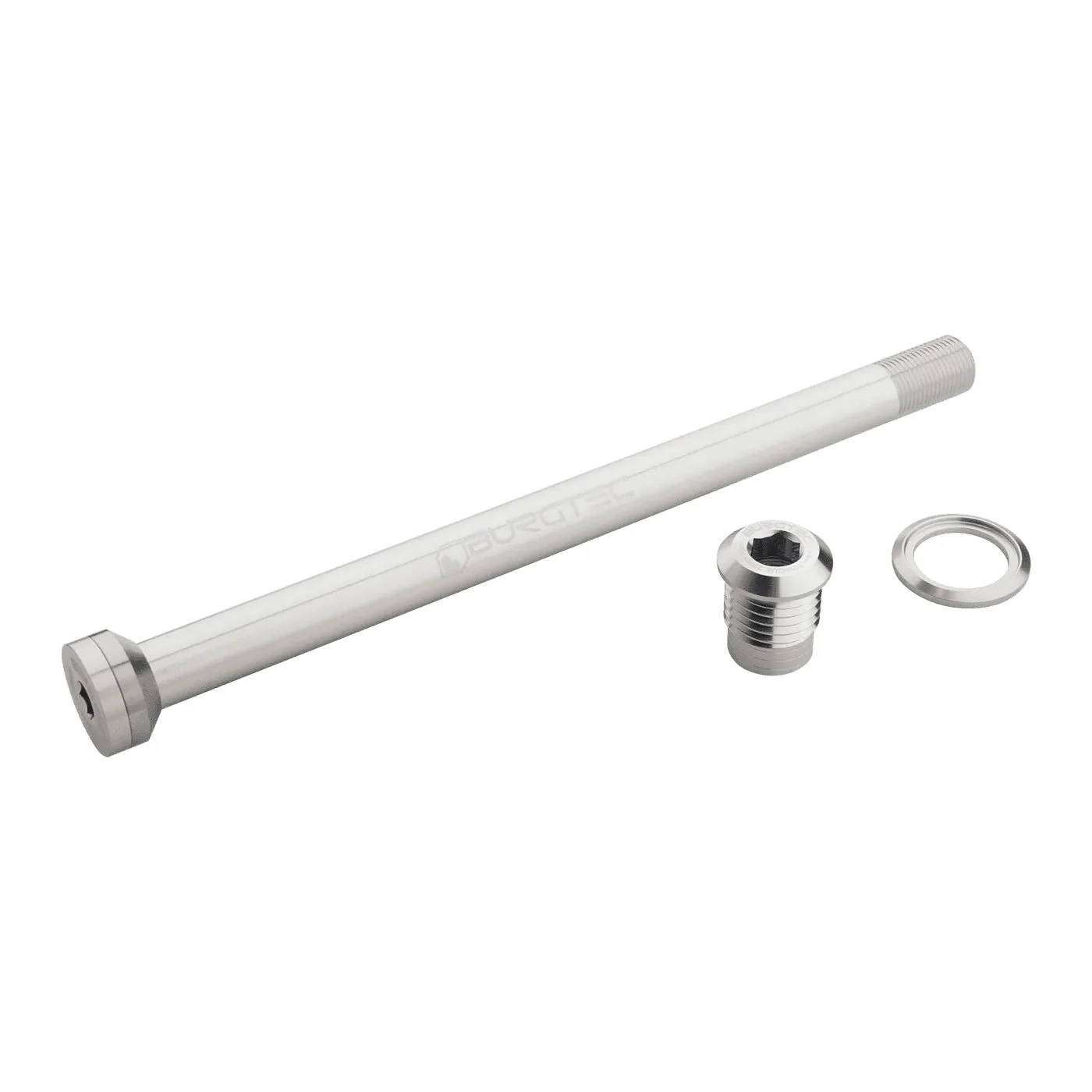 Burgtec Propain 175mm Rear Axle - Rhodium Silver