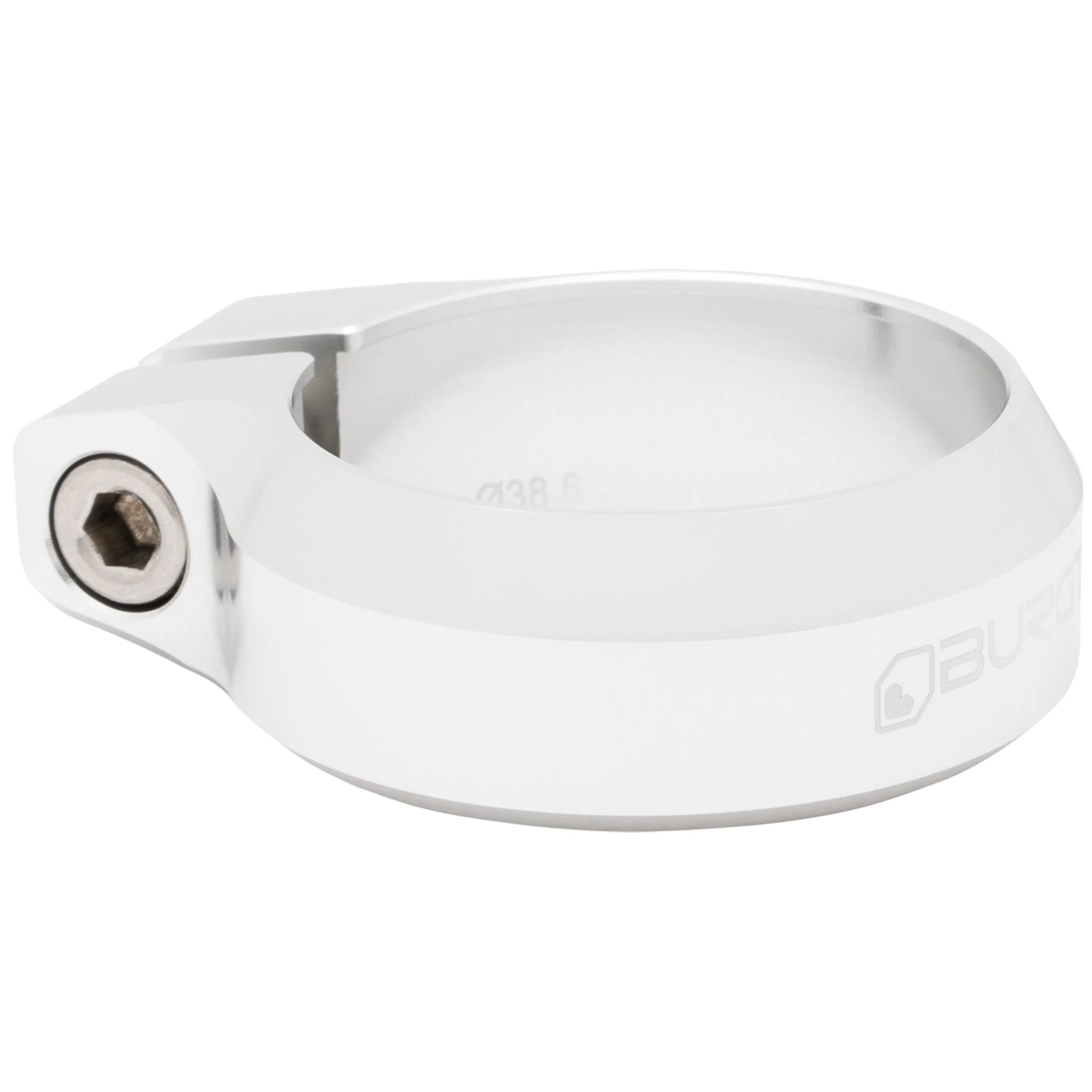 Burgtec Seat Clamp - 38.6mm - Rhodium Silver