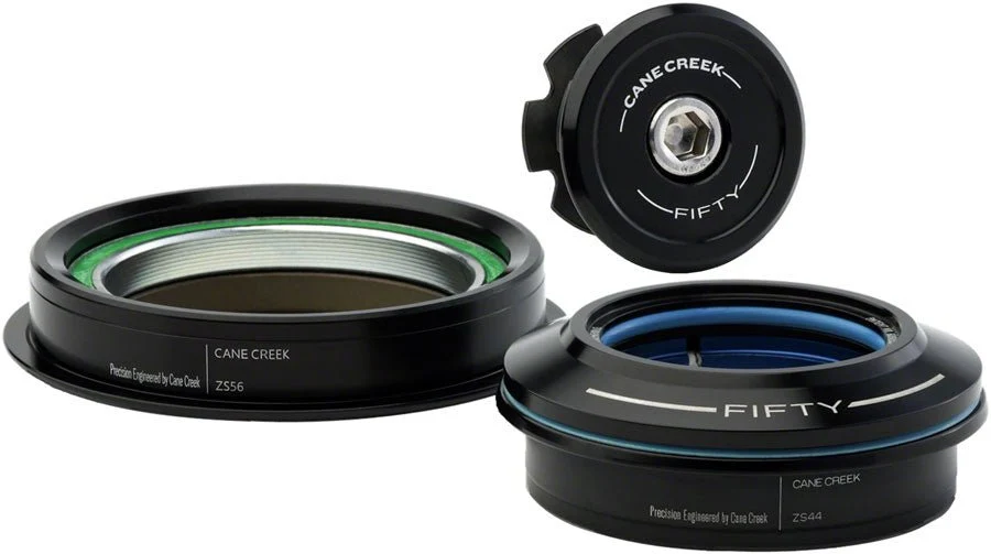 Cane Creek 50 Headset - ZS44/28.6/H8 Upper | ZS56/40 Lower Tapered Black