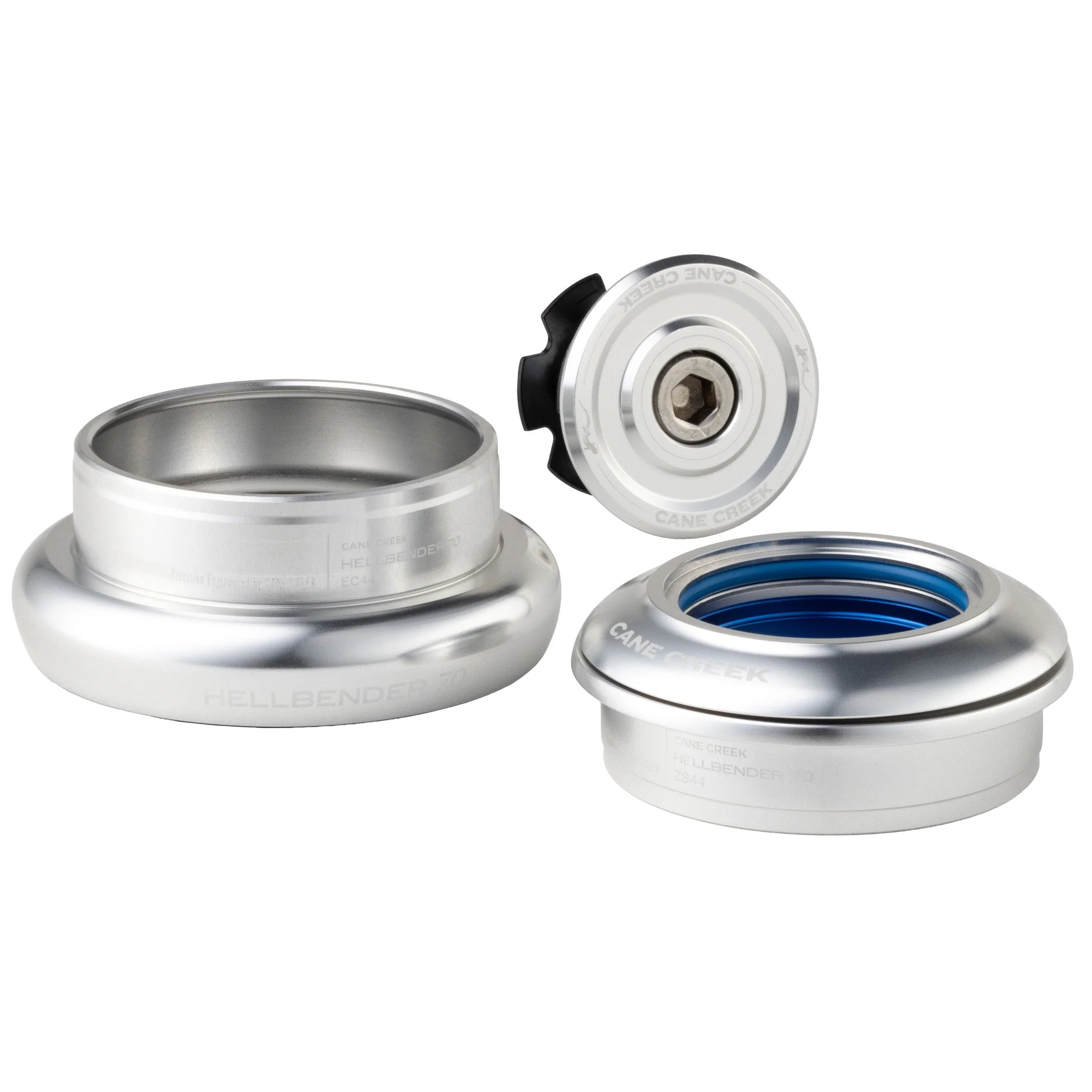 Cane Creek Hellbender 70-Series Headset - ZS44/28.6|EC44/40 - Silver