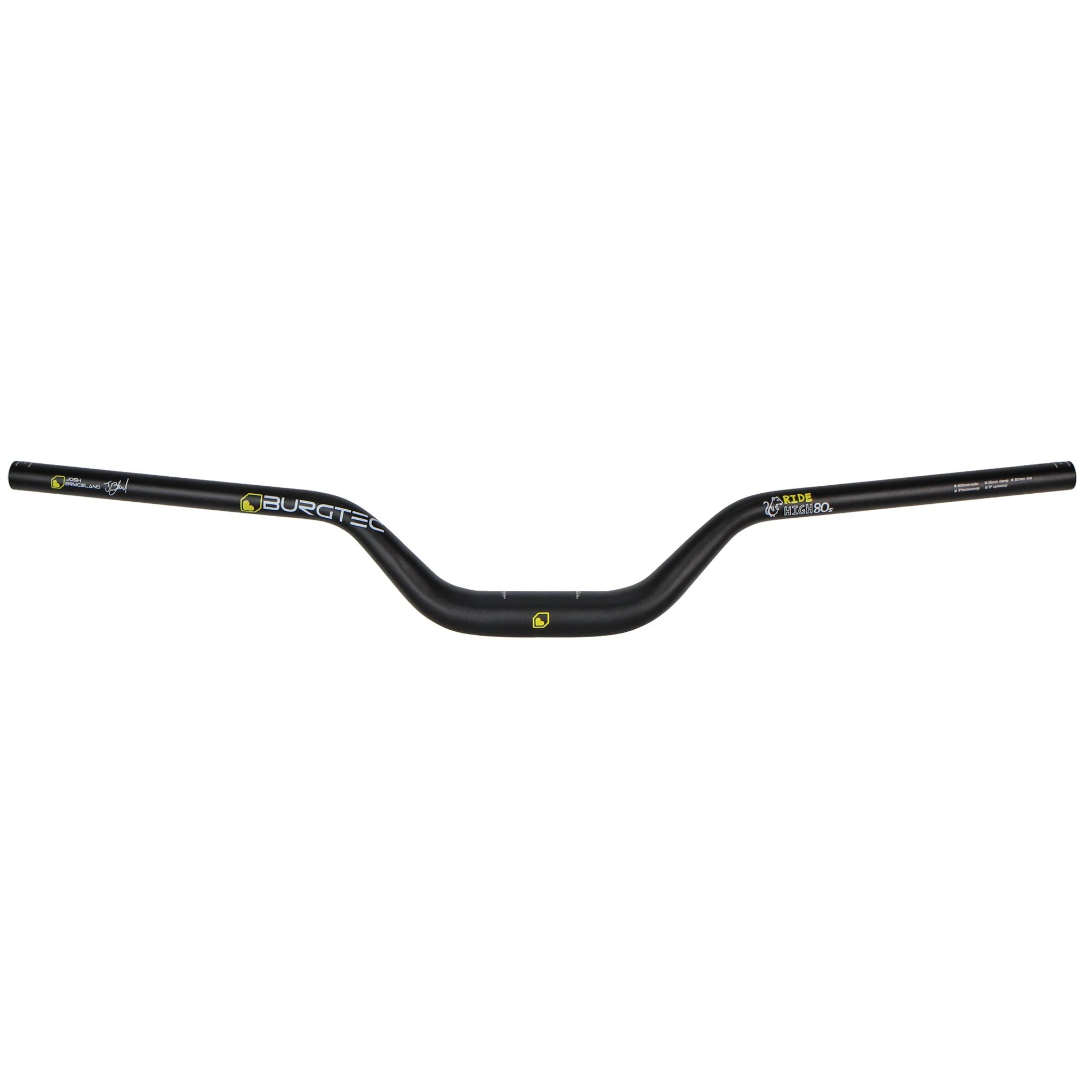Burgtec Josh Bryceland Ride Wide Riser Bar - 35mm Clamp - 80 mm Rise - 800mm Width