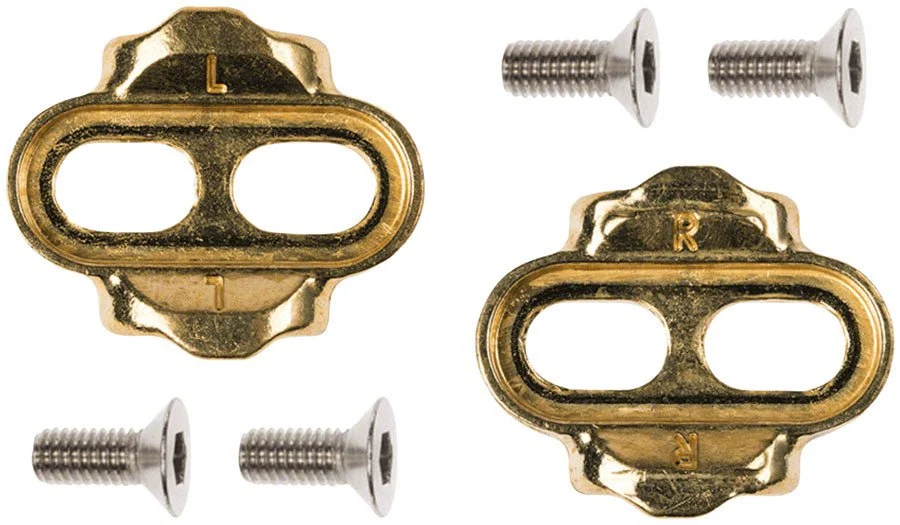 Crank Brothers Premium Cleats - Brass - 6 Degrees of Float - Image 2