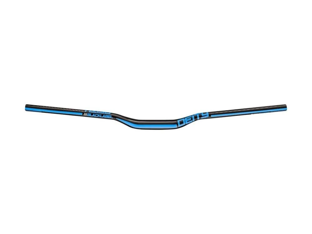 Deity Blacklabel 800 Handlebar - 25mm Rise - 800mm Width - 31.8mm Clamp - Black w/ Blue