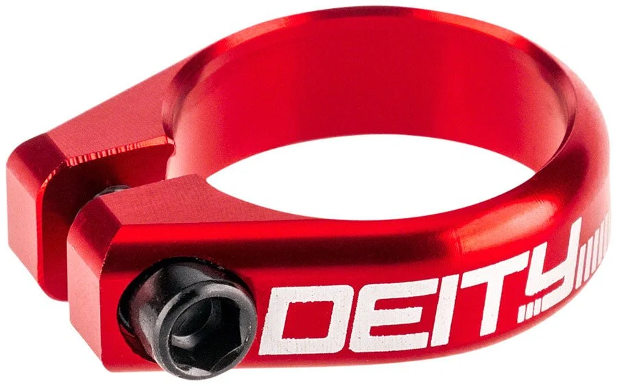 Deity Circuit Seatpost Clamp - 38.6mm - Red