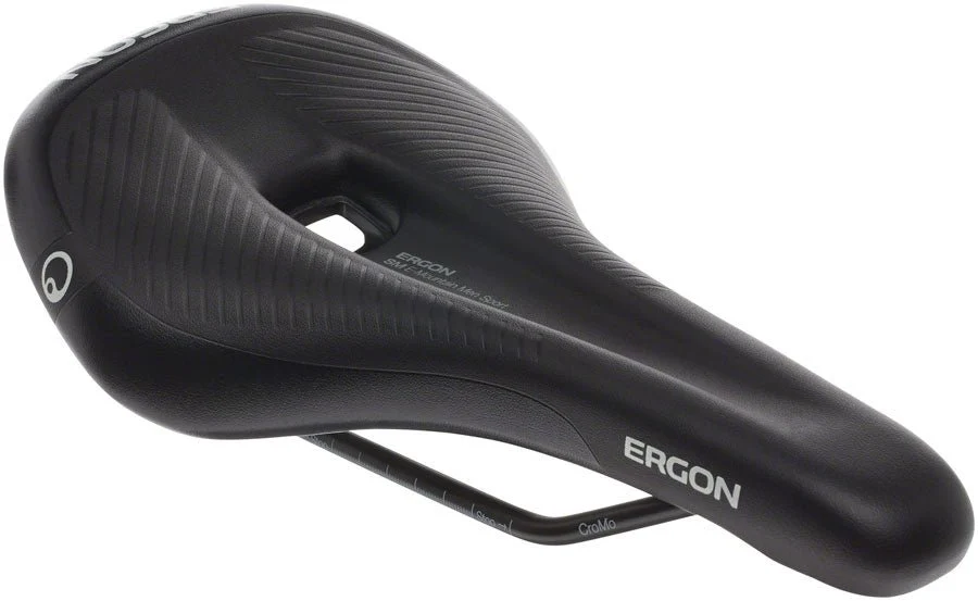 Ergon SM E Mountain Sport Men's Saddle - Chromoly Rails - Stealth Black - Medium/Large