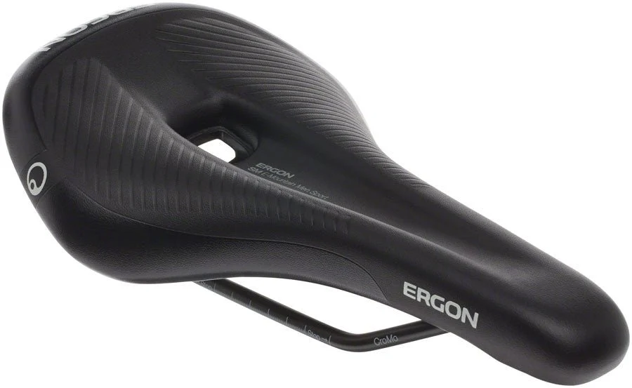 Ergon SM E Mountain Sport Men's Saddle - Chromoly Rails - Stealth Black - Small/Medium