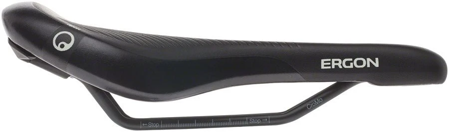 Ergon SM E Mountain Sport Women's Saddle - Chromoly Rails - Stealth Black - Small/Medium - Image 3