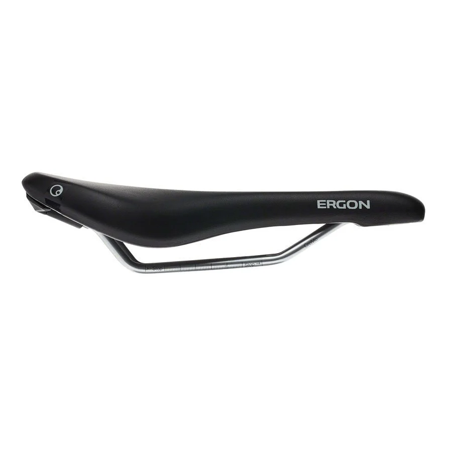 Ergon SM Women's Saddle - Chromoly Rails - Black - Medium/Large - Image 3