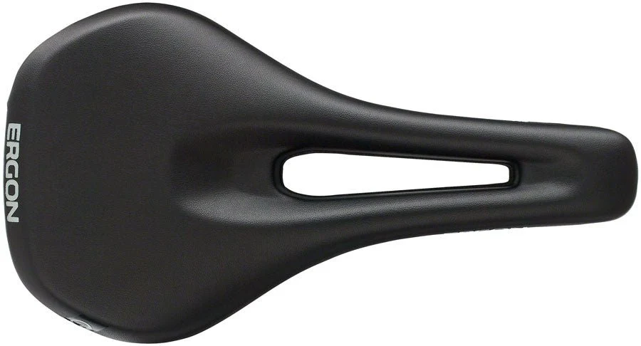 Ergon SM Women's Saddle - Chromoly Rails - Black - Small/Medium - Image 2