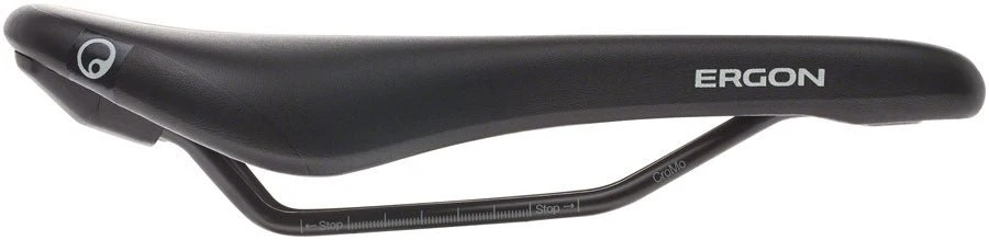 Ergon SM Sport Men's Saddle - Chromoly Rails -Black - Small/Medium - Image 3