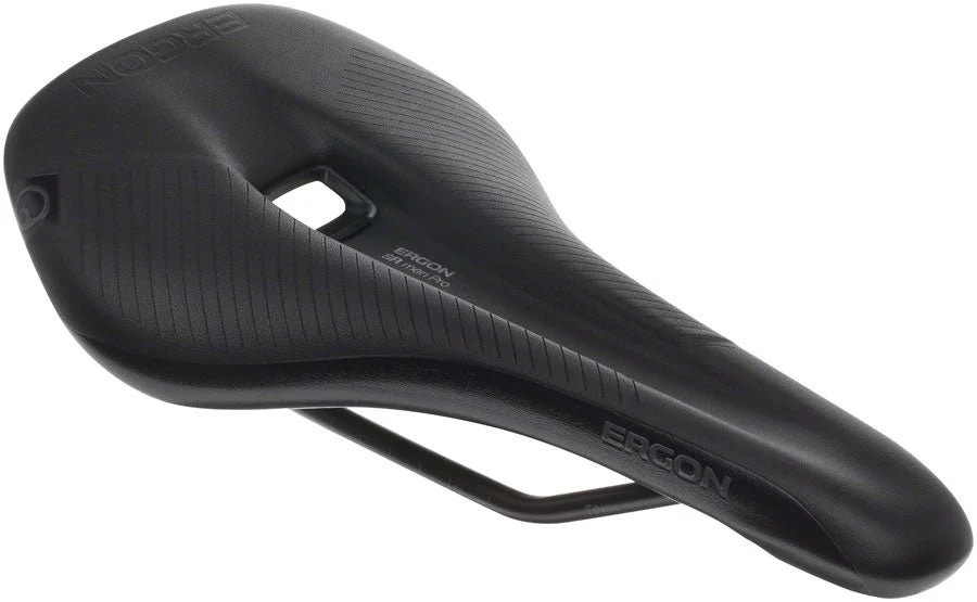 Ergon SR Pro Men's Saddle - Titanium Rails - Stealth Black - Small/Medium