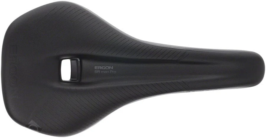 Ergon SR Pro Men's Saddle - Titanium Rails - Stealth Black - Small/Medium - Image 2