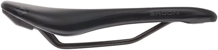 Ergon SR Pro Men's Saddle - Titanium Rails - Stealth Black - Small/Medium - Image 3