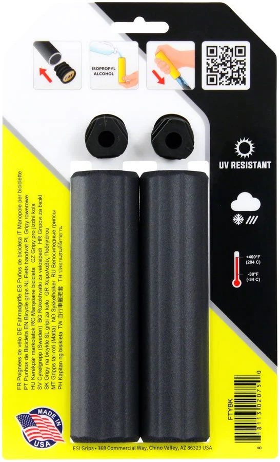 ESI Fatty's Grips - Black - Image 2