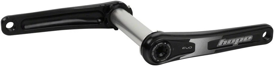 Hope Evo Fat Bike Crankset - 170mm Direct Mount 30mm Spindle For 170/177mm Rear Spacing BLK