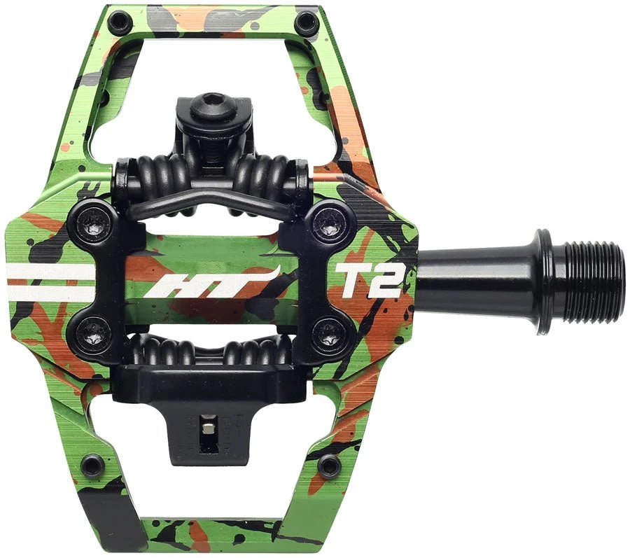 HT Components T2 Pedals - Green Camo