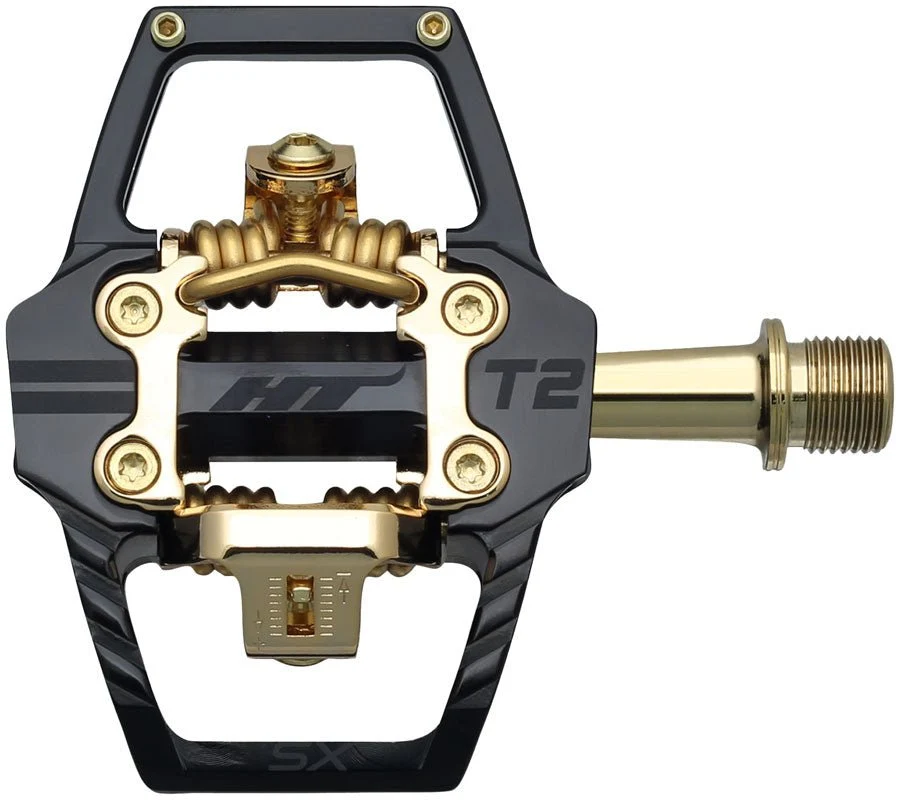 HT Components T2-SX Pedals - Black/Gold