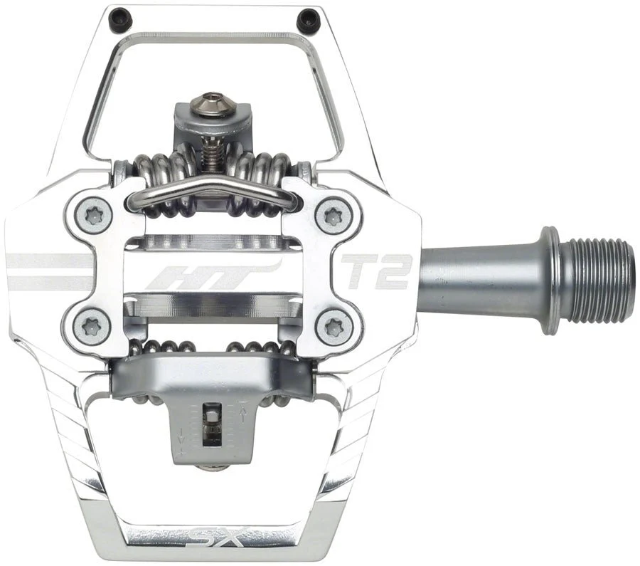 HT Components T2-SX Clipless Pedals - Silver