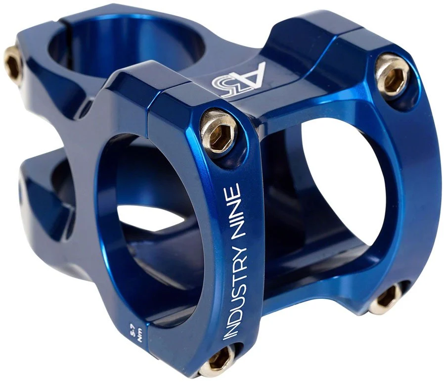 Industry Nine A318 Stem - 31.8mm Clamp - 50mm Length - Blue