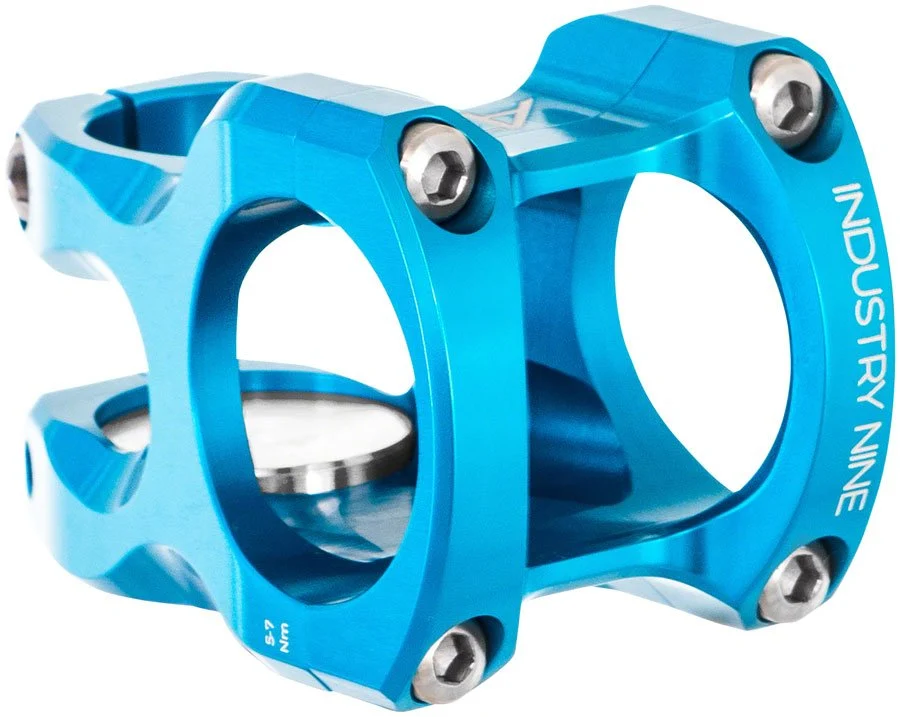 Industry Nine A35 Stem - 35mm Clamp - 50mm Length - Turquoise