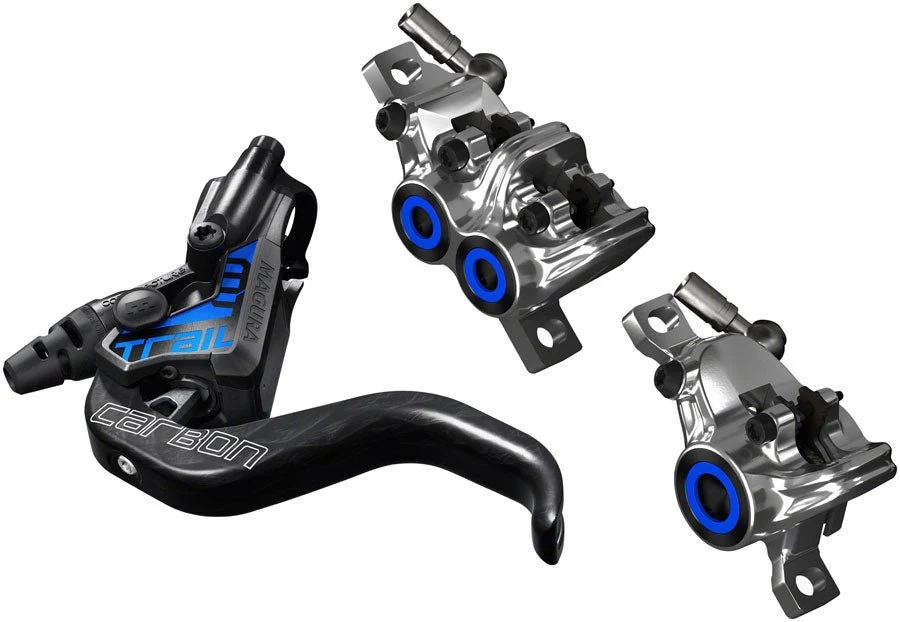 Magura MT Trail SL Disc Brake Set - Front and Rear Set - Black & Chrome