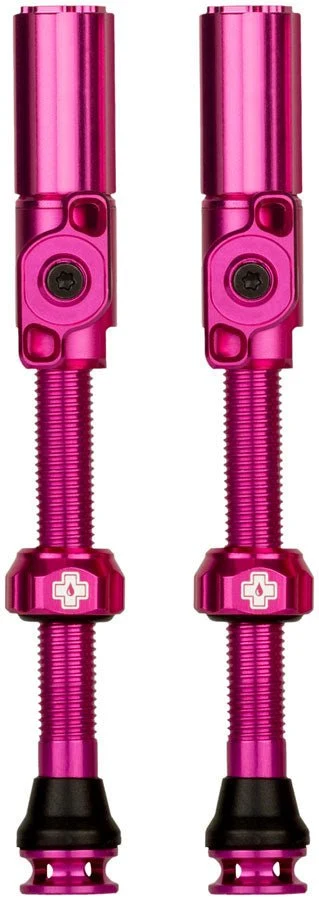 Muc-Off Big Bore Hyrid Tubeless Valve Stems - Large 45mm - Pink