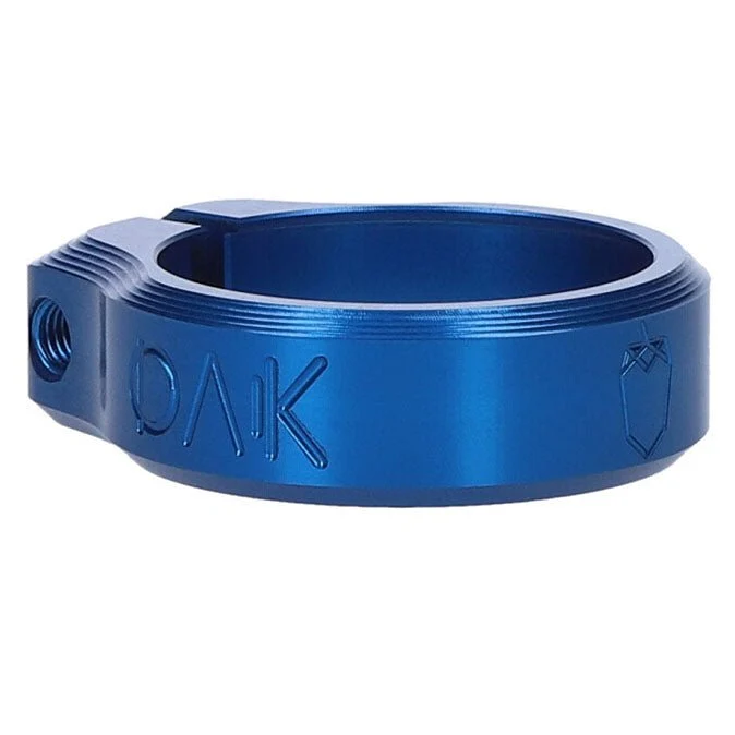 OAK Components Orbit Seatpost Clamp - 34.9mm Inner Diameter - Blue
