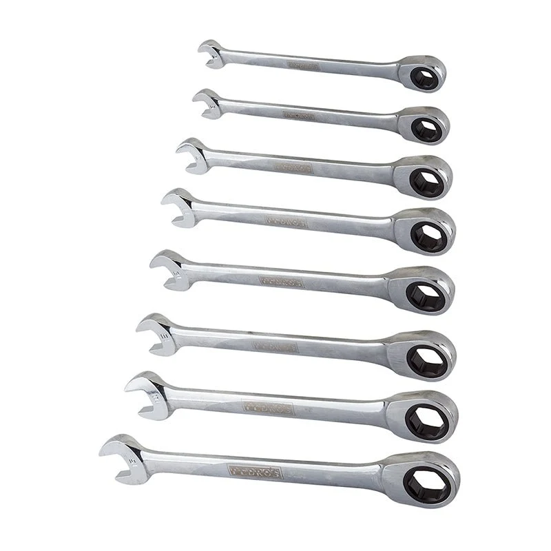 Pedros Ratchet Wrenches Ratcheting Wrench - Set of 8