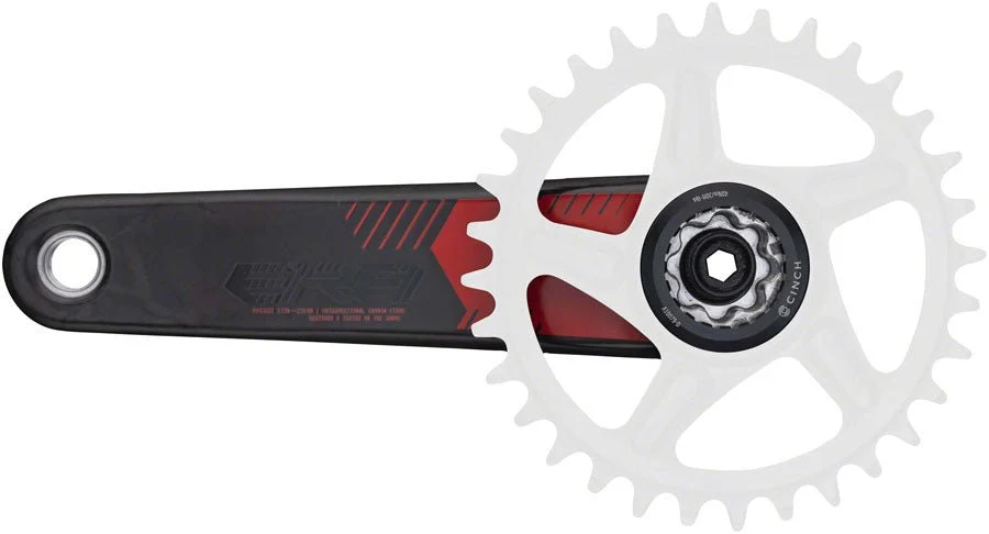 RaceFace ERA Carbon Crankset - 170mm Length - CINCH Interface - 136mm Spindle - Red - Image 3