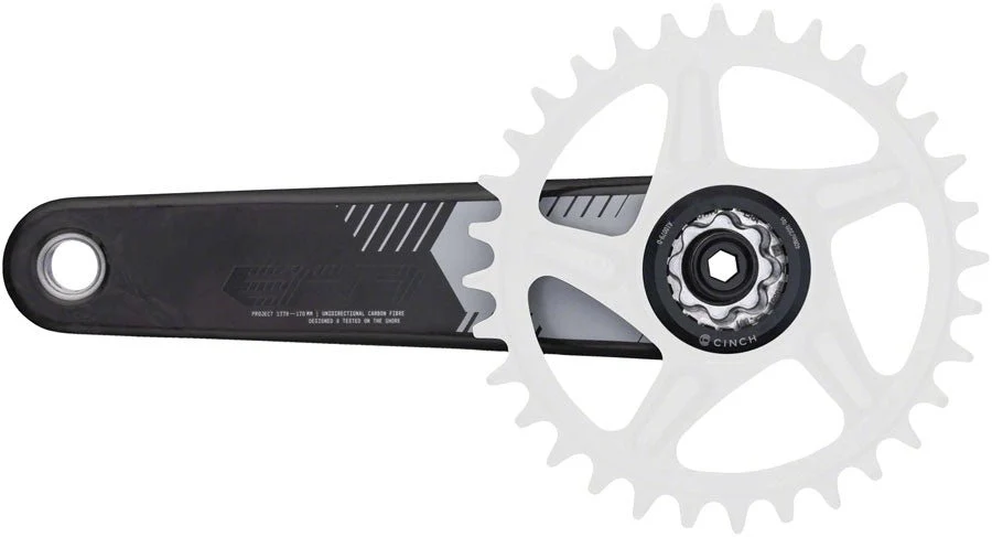 RaceFace ERA Carbon Crankset - 175mm Length - CINCH Interface - 136mm Spindle - Black - Image 3