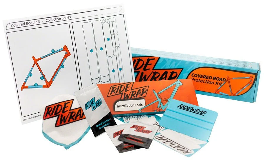 RideWrap Covered Road and Gravel Frame Protection Kit - Gloss - Image 2
