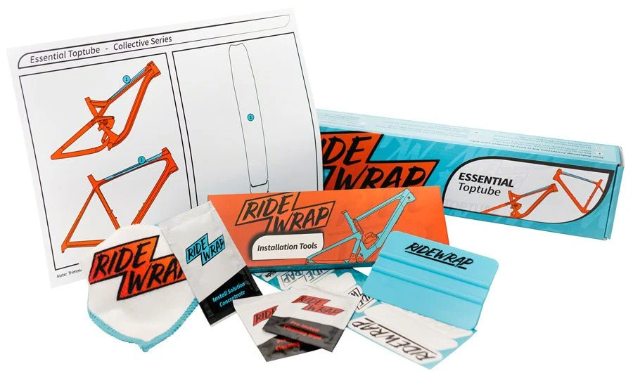 RideWrap Essential Toptube Frame Protection Kit - Matte - Image 2