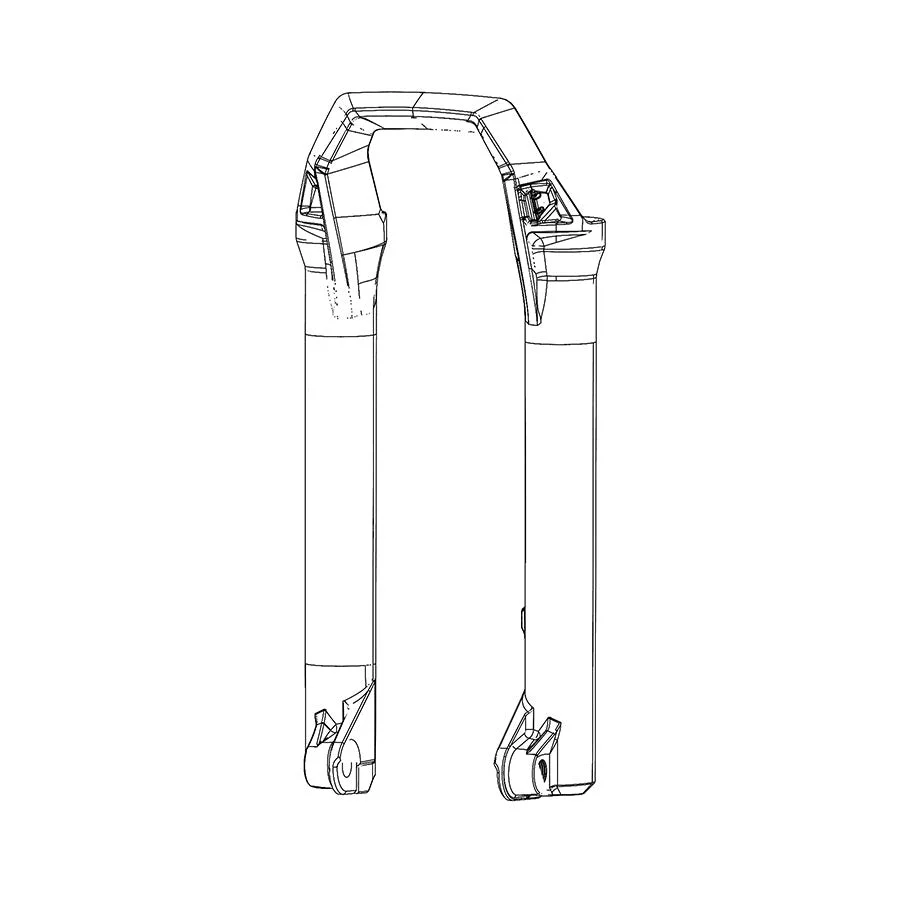 RockShox ZEB A1 Lower Leg Assembly - 27.5" - Gloss Black