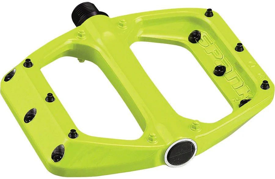 Spank Spoon DC Platform Pedals - Aluminum - Lime Green