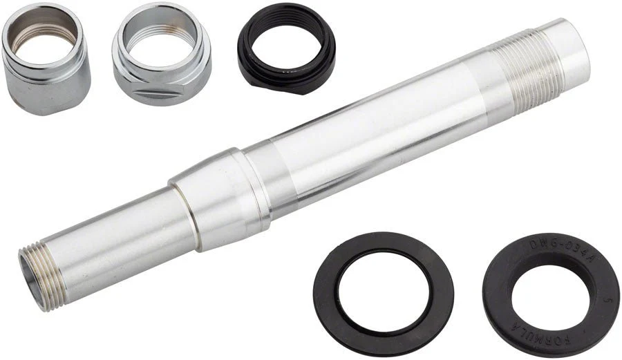 SRAM MTH 746 Complete Rear Axle Assembly Kit - Axle, Threaded Lock Nuts, End Caps - 135mm/142mm - for Shimano HG Driver Body
