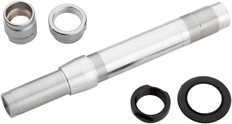 SRAM MTH 746 Complete Rear Axle Assembly Kit - Axle, Threaded Lock Nuts, End Caps - 148mm Boost - for Shimano HG Driver Body