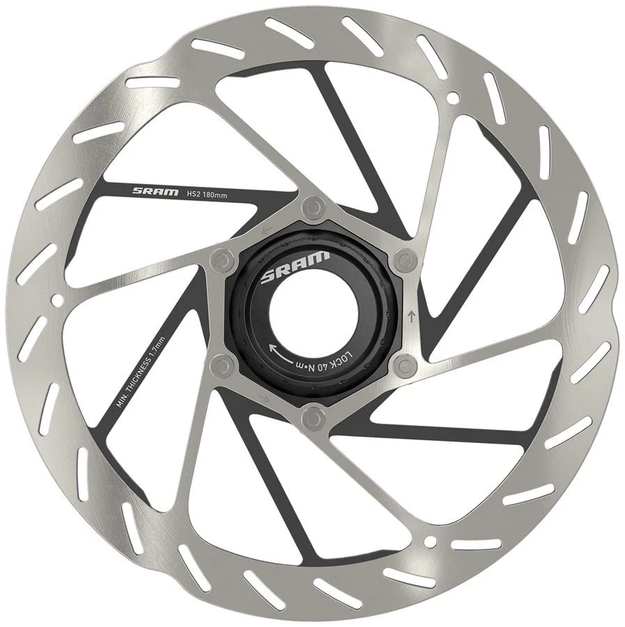 SRAM HS2 Disc Brake Rotor - Rounded - Center Lock - 180mm