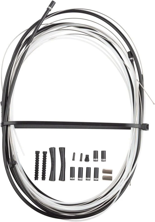 SRAM SlickWire Pro Shift Cable Housing Kit - Road/MTB - 4mm - Reinforced Linear Strand - Black - Image 2