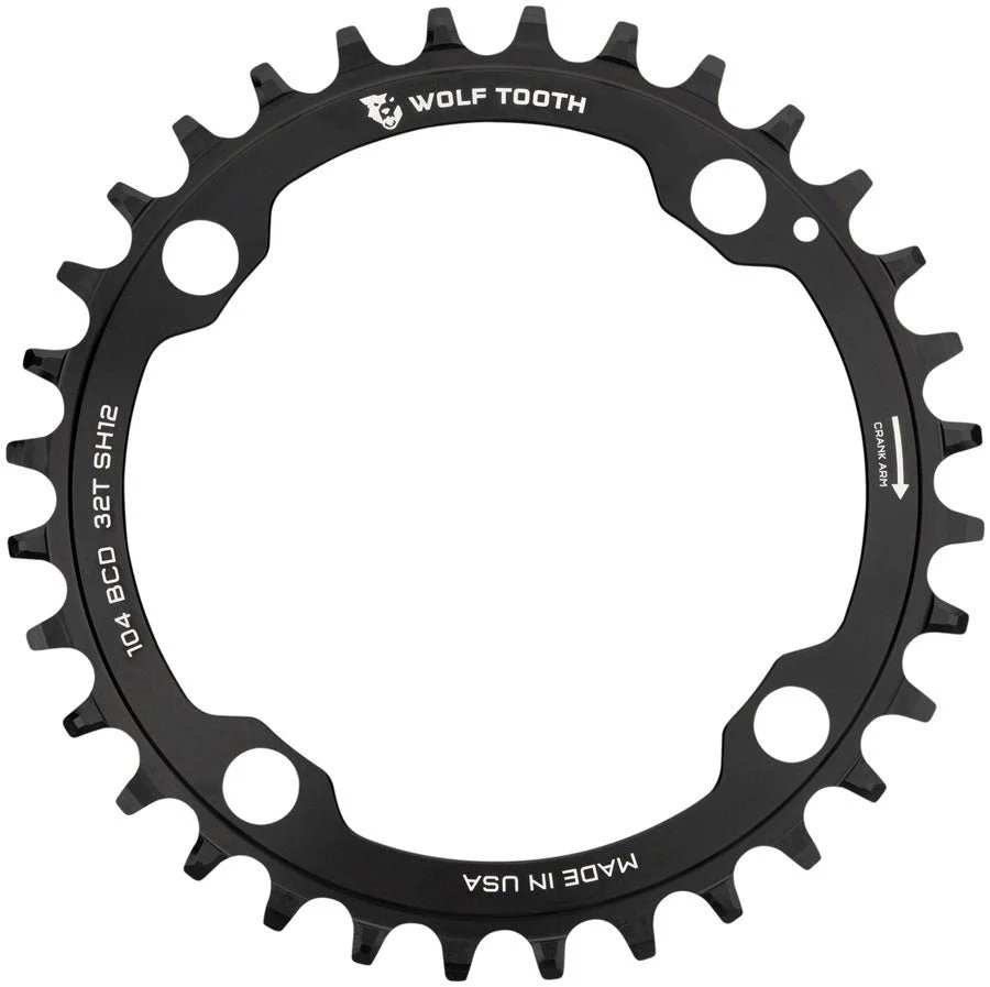 Wolf Tooth 104 BCD Chainring - 36t - Drop-Stop ST
