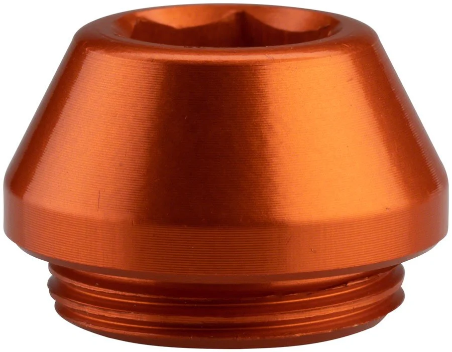 Wolf Tooth 12mm Rear Thru Axle Axle Cap - Orange - Image 2