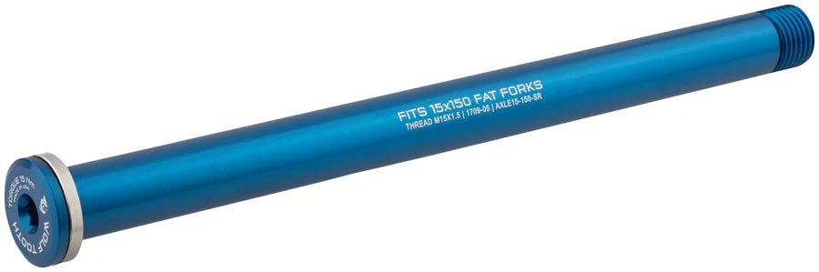 Wolf Tooth Front Thru Axle - RockShox 15x150mm - Blue