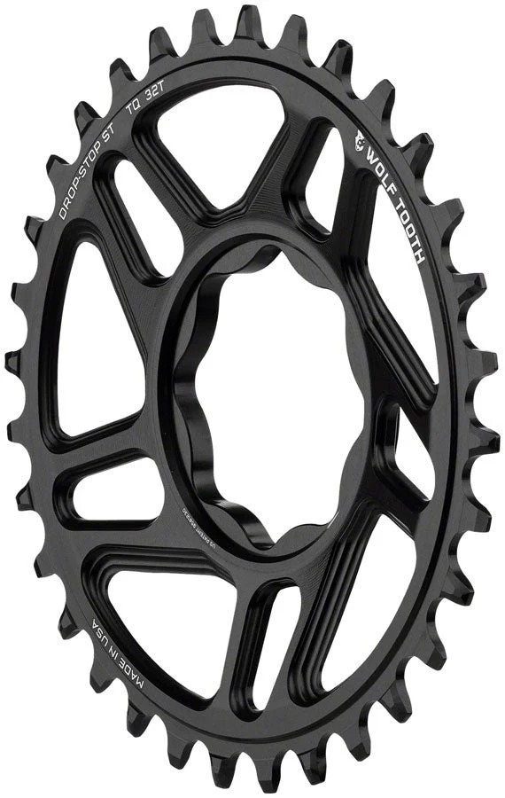 Wolf Tooth Trek TQ Direct Mount Chainring - Drop-Stop ST - 30T - Black - Image 2
